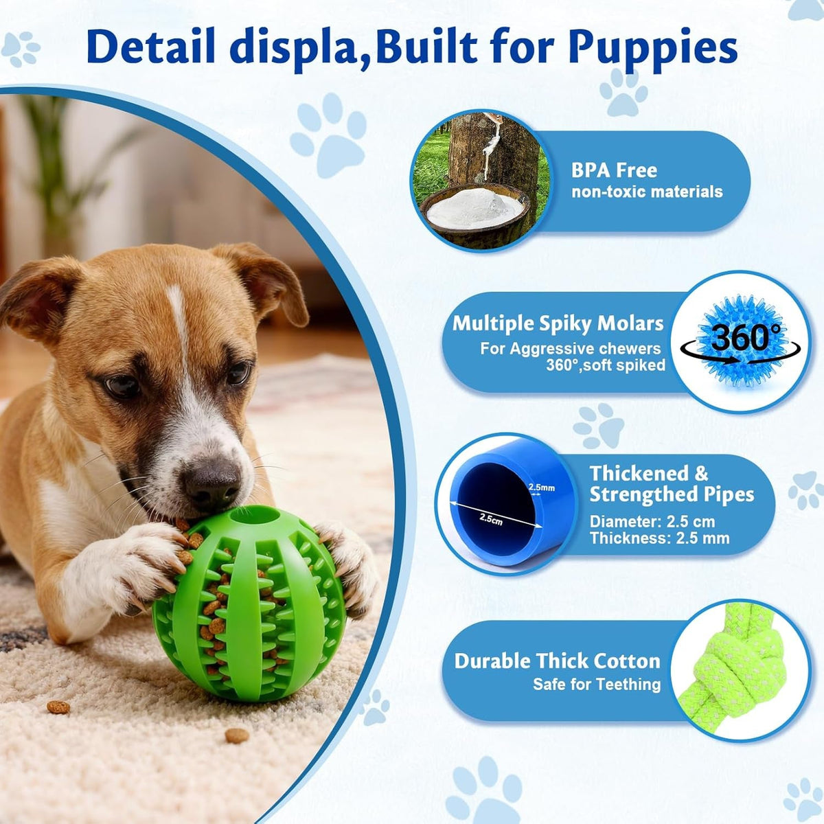 Interactive Puppy Play Gym with 16 Toys