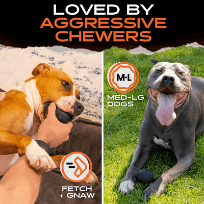 Natural Rubber Beast Ball for Aggressive Chewers
