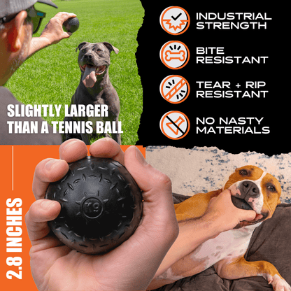 Natural Rubber Beast Ball for Aggressive Chewers