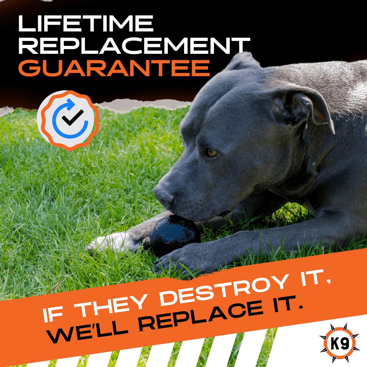 Natural Rubber Beast Ball for Aggressive Chewers