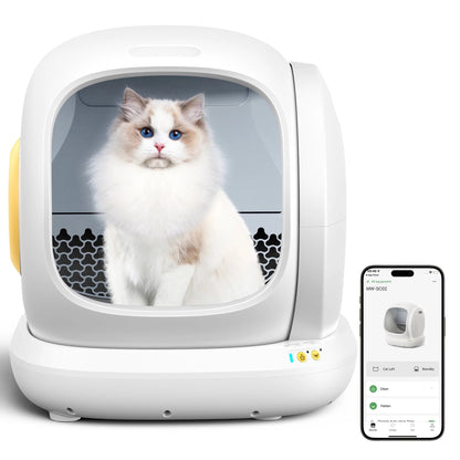 Smart Self-Cleaning Cat Litter Box with App Control