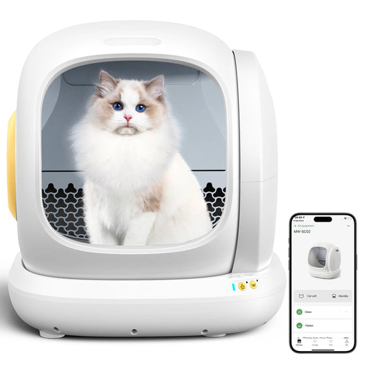 Smart Self-Cleaning Cat Litter Box with App Control