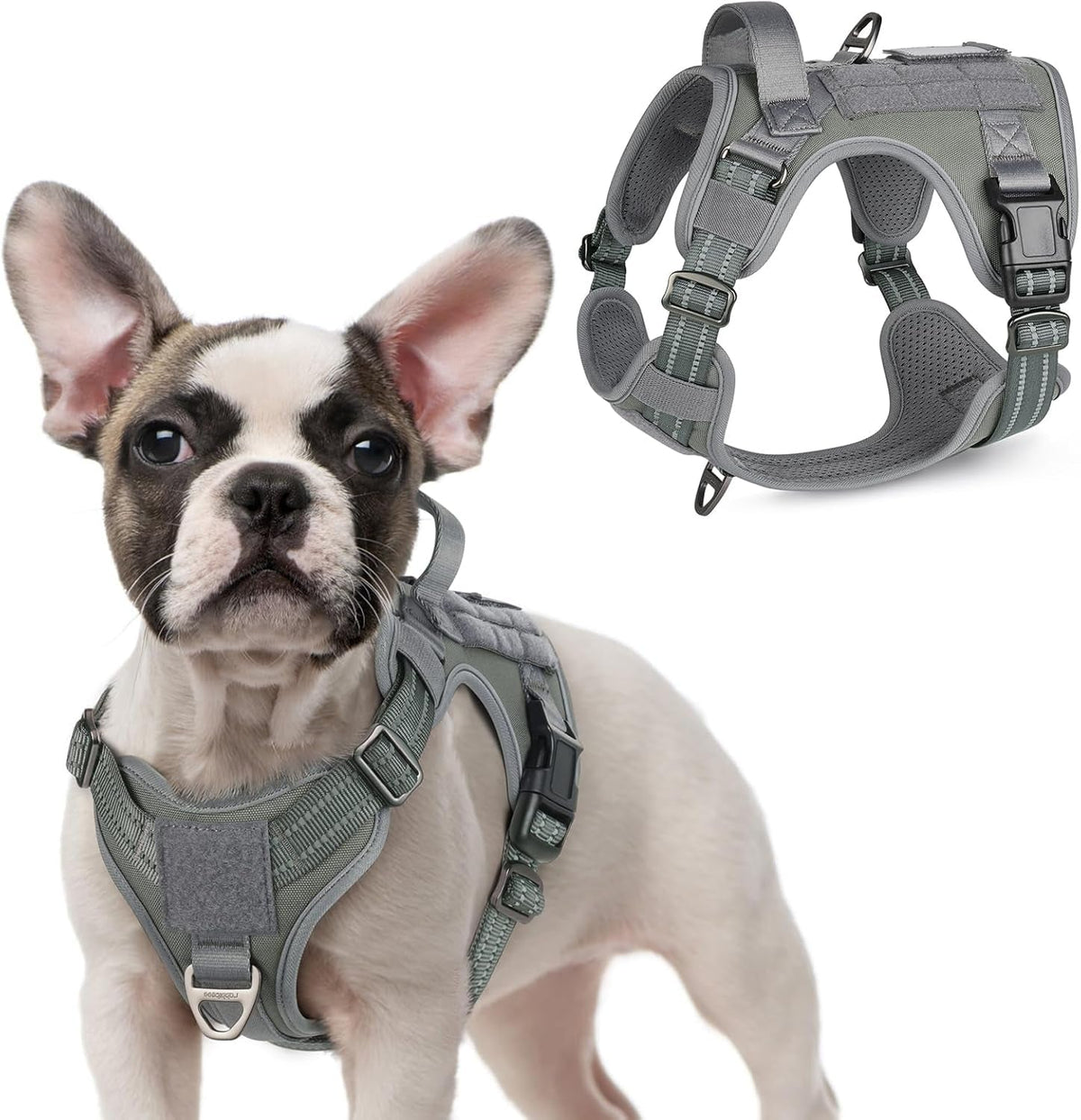 MOLLE Tactical No-Pull Dog Harness, Medium to Large