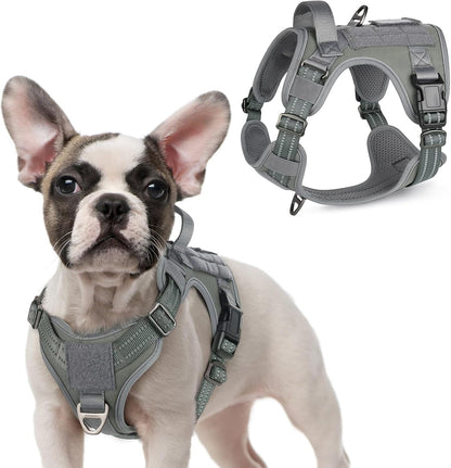 MOLLE Tactical No-Pull Dog Harness, Medium to Large
