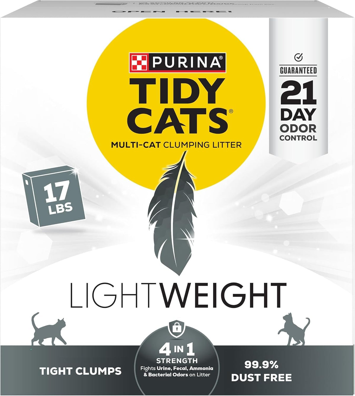 Purina Tidy Cats Multi-Cat Clumping Litter, 17 lb