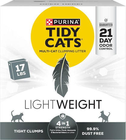 Purina Tidy Cats Multi-Cat Clumping Litter, 17 lb