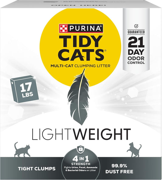 Purina Tidy Cats Multi-Cat Clumping Litter, 17 lb