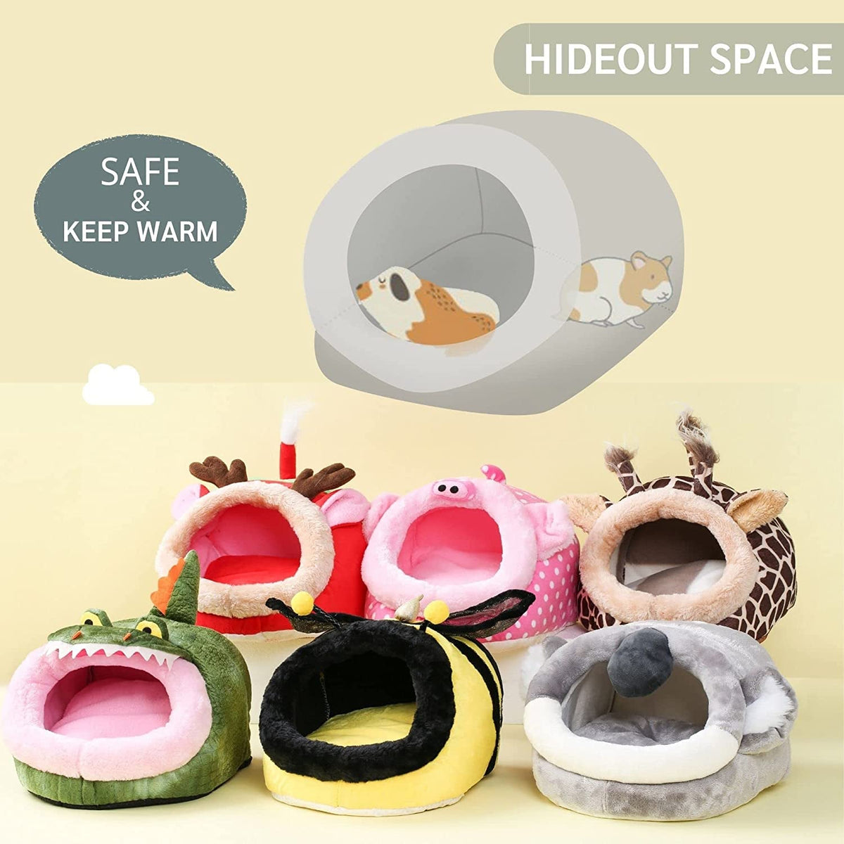 Small Pet Cage Bed & Sleeping Bag
