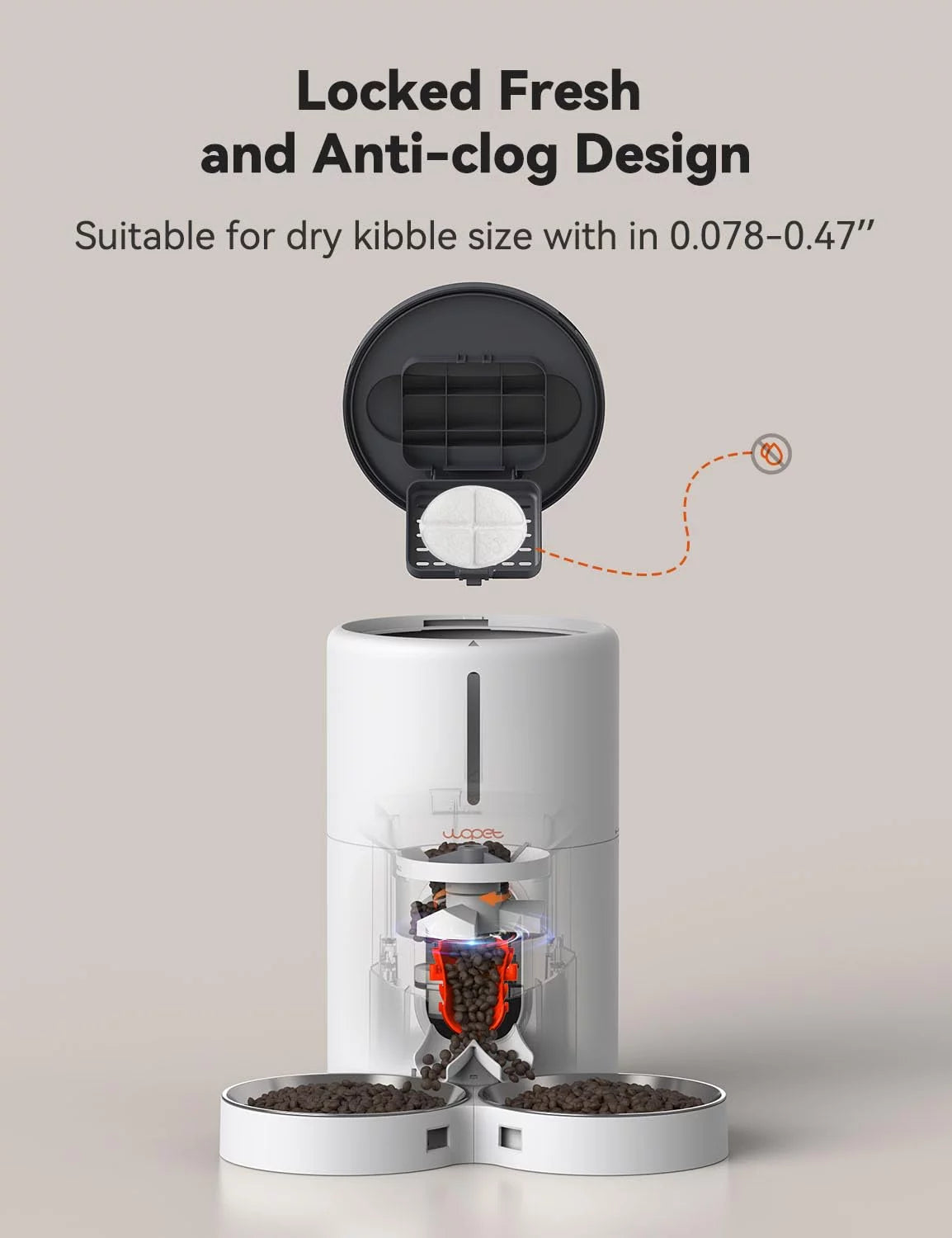 Automatic Pet Feeder for Two Cats or Small Dogs