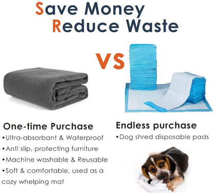 Washable Pee Pad for Dogs, 72 x 72 in