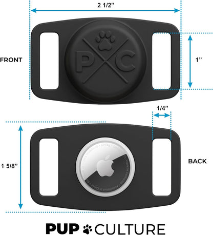 AirTag Dog Collar Holder, Extra-Durable & Lightweight