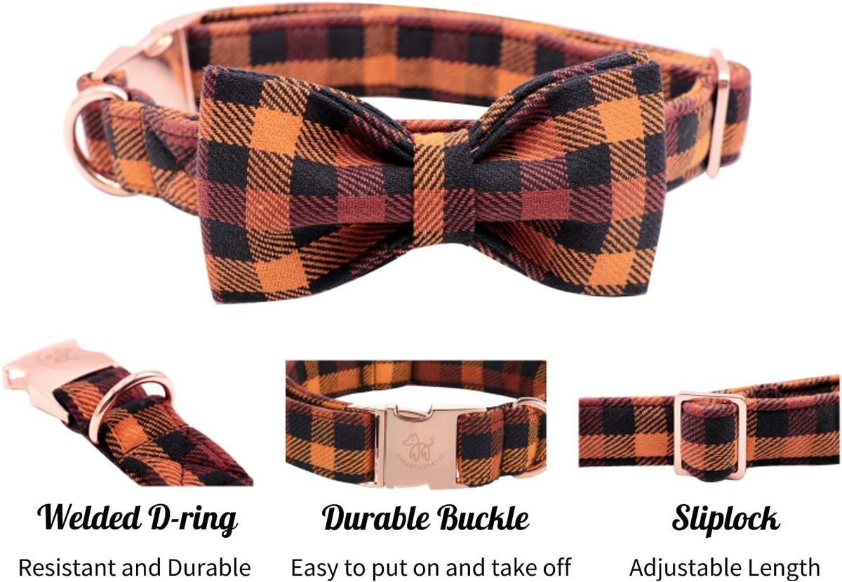 Adjustable Bow Tie Collar for Dogs and Cats