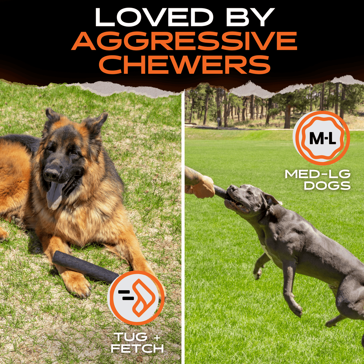Natural Rubber Chew Stick for Medium and Large Dogs