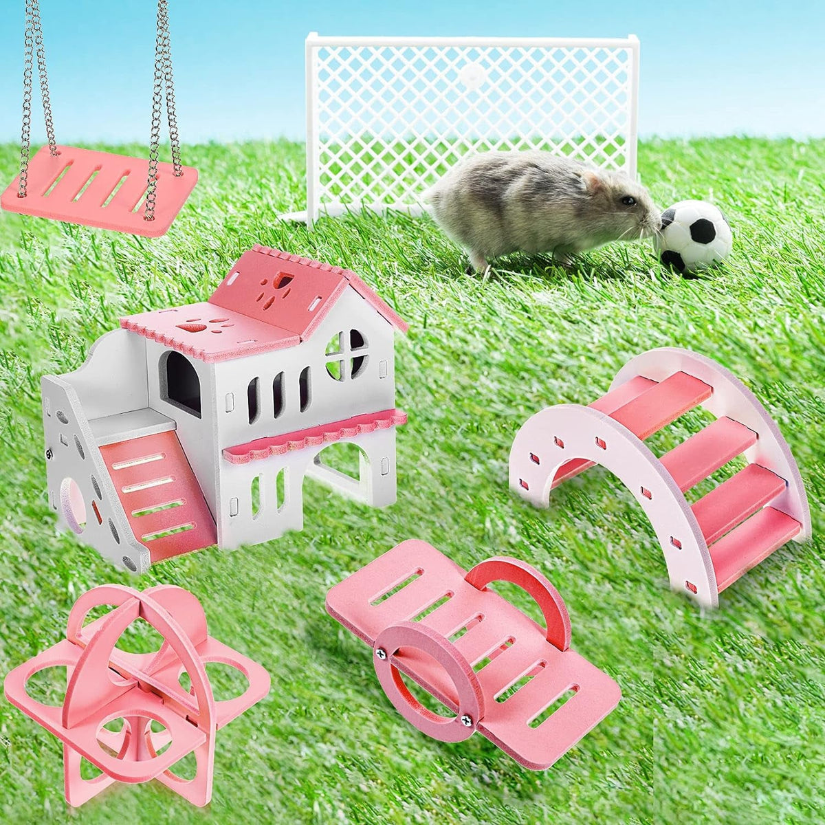 Hamster Toy Set, 5 Pieces