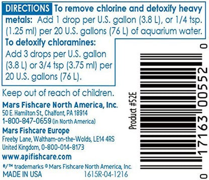 Tap Water Conditioner for Aquariums, 1 oz Bottle