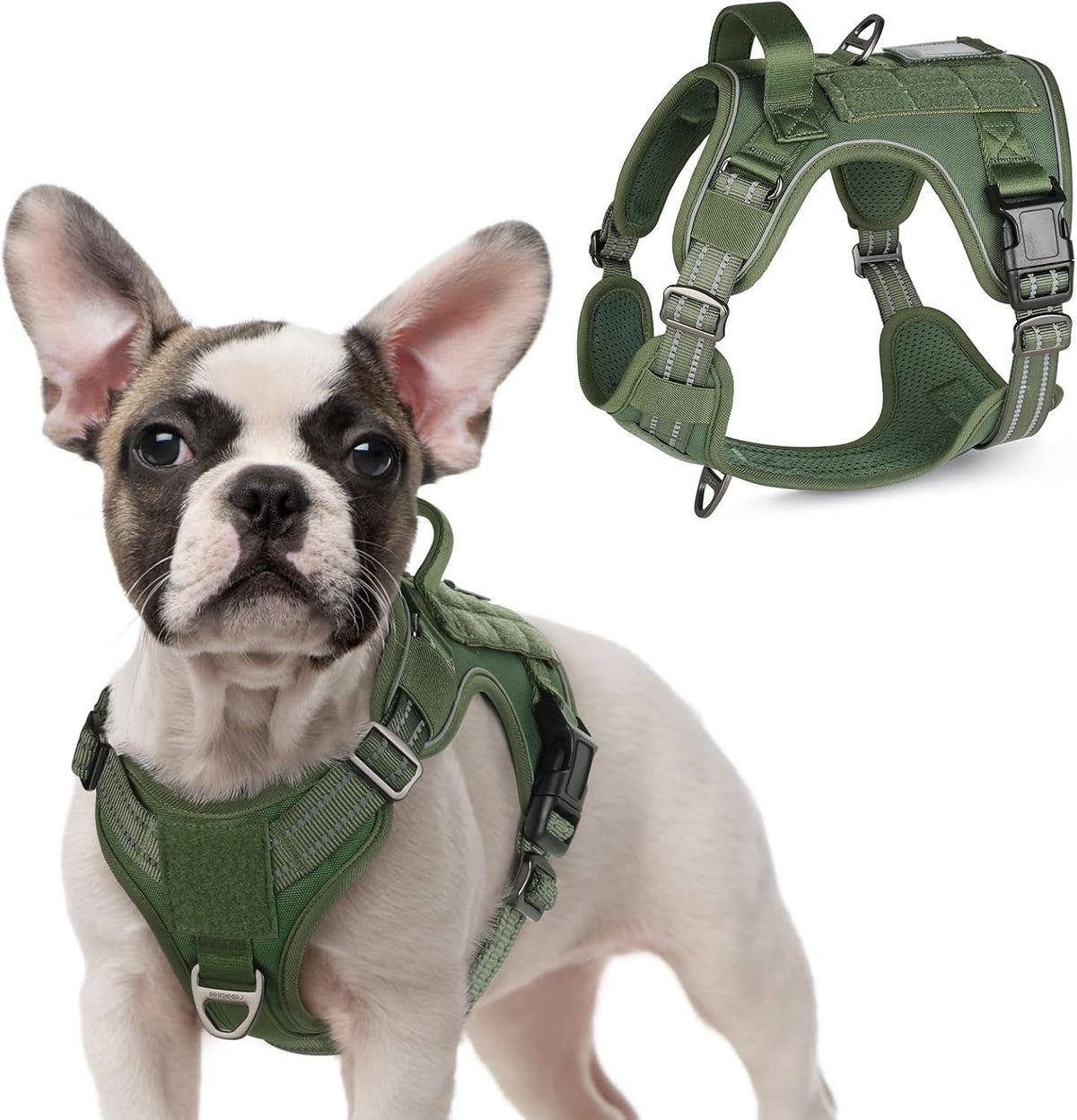 MOLLE Tactical No-Pull Dog Harness, Medium to Large