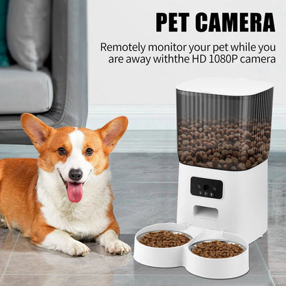 5L Automatic Pet Feeder with 1080p Camera
