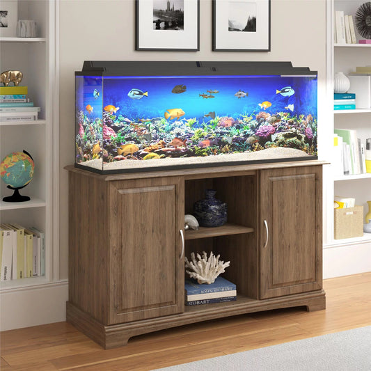Alta Vista Aquarium Stand, 50-75 Gallon, Rustic Oak