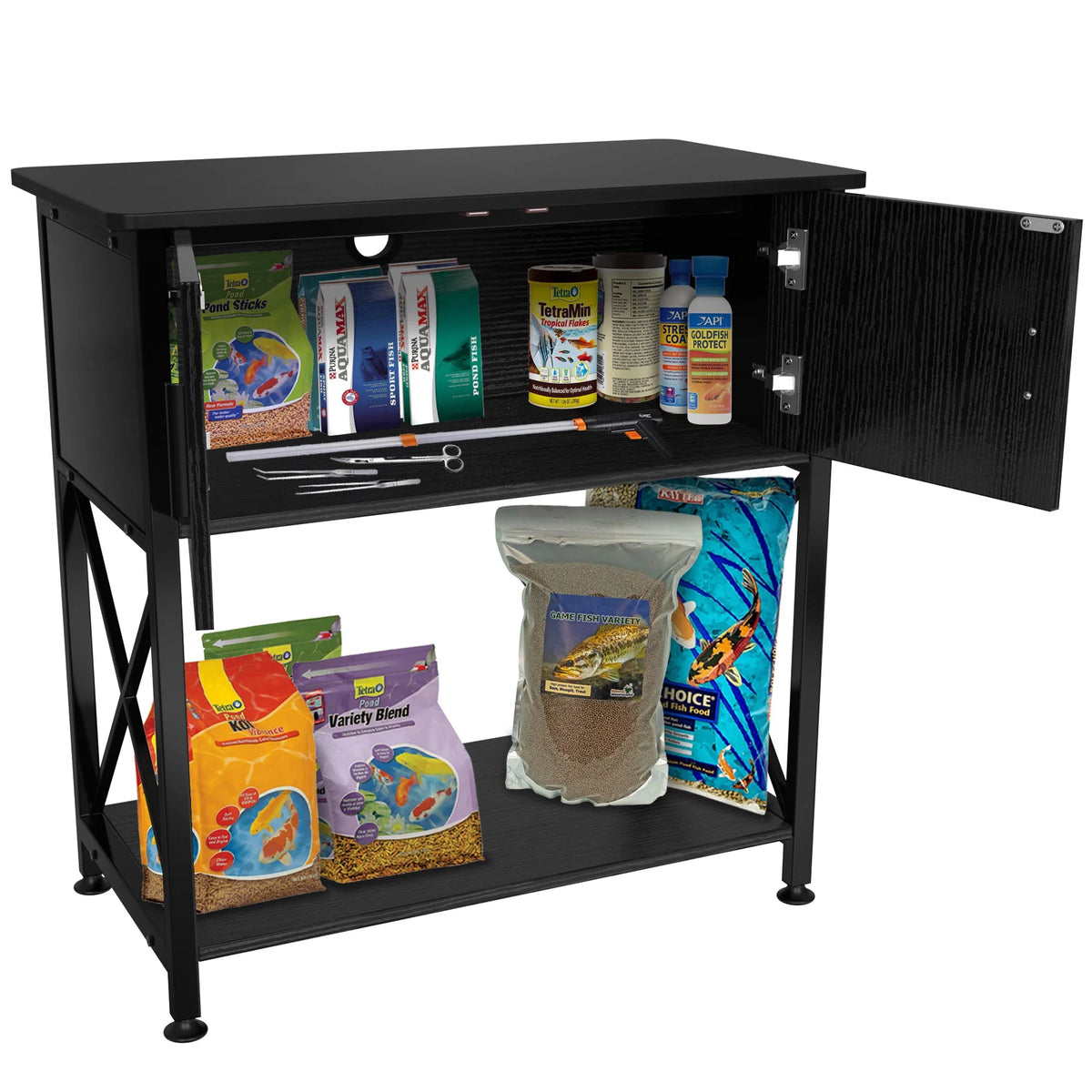 Metal Aquarium Stand for 20 Gallon Long Tanks
