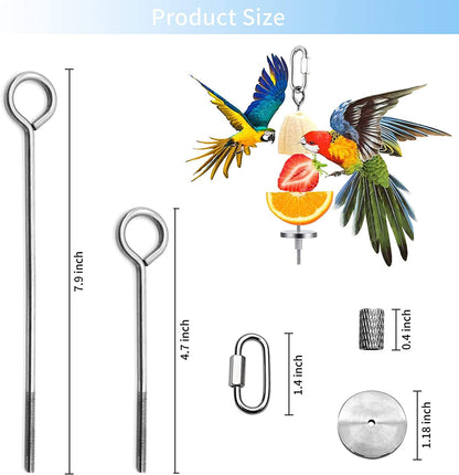 Stainless Steel Bird Food Skewers, 3 Pack