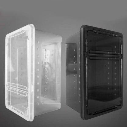 Portable Stackable Reptile Terrarium, Medium, Black