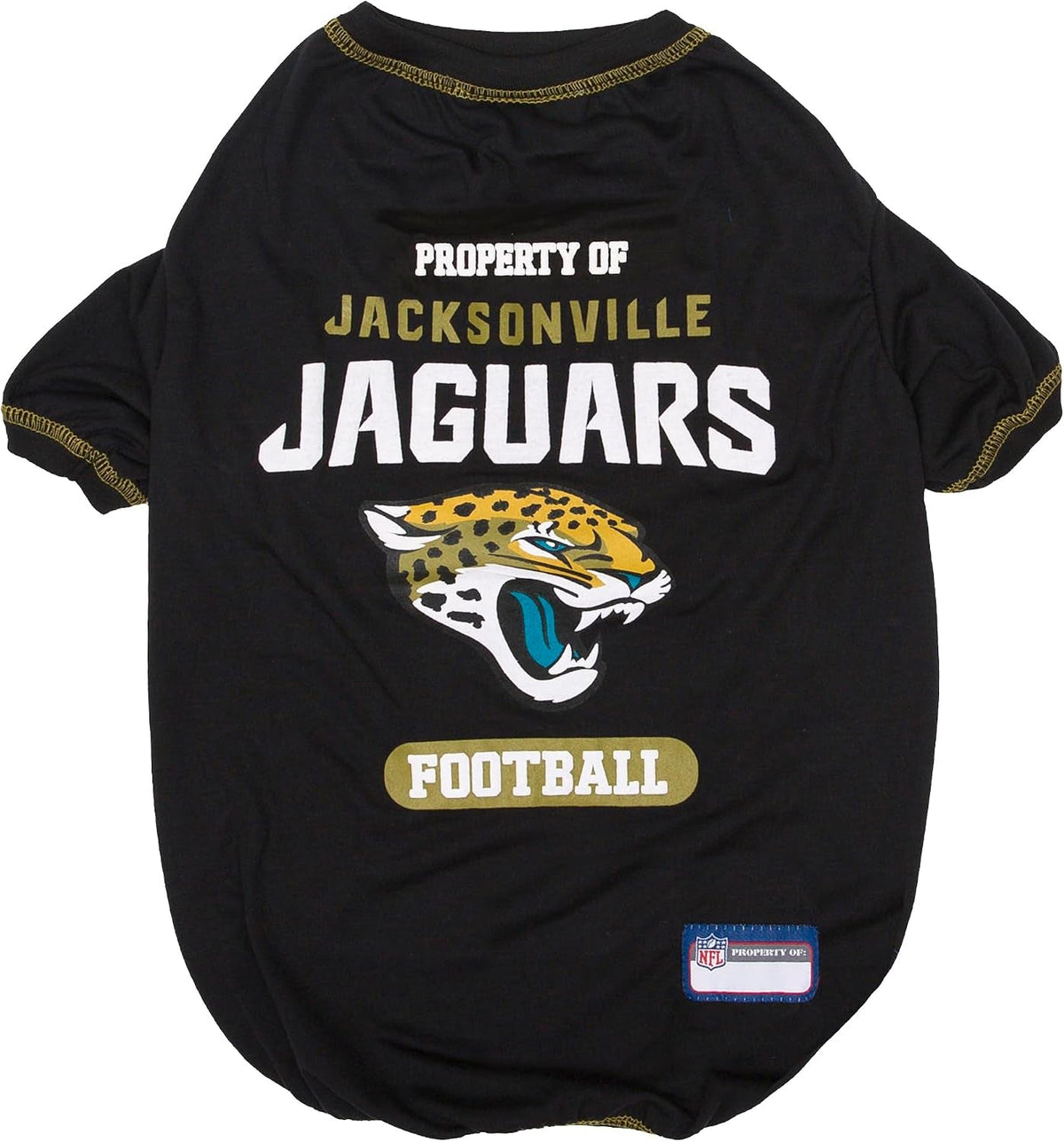 Jacksonville Jaguars dog T-shirt, black