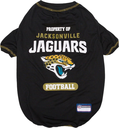 Jacksonville Jaguars dog T-shirt, black
