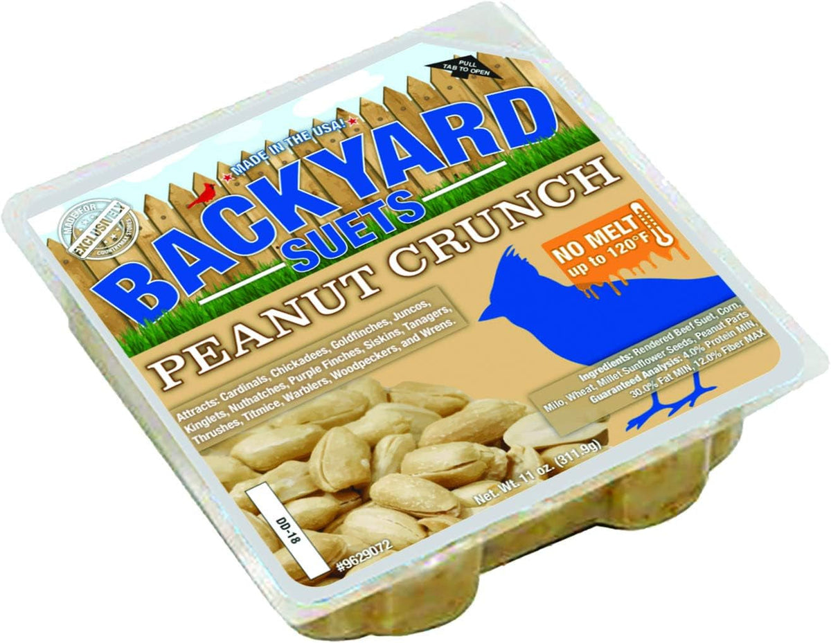No Melt Suet Cakes, Peanut Butter Crunch, 12 Pack