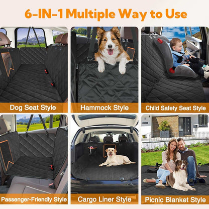 Waterproof Dog Back Seat Cover, 54 x 58 in