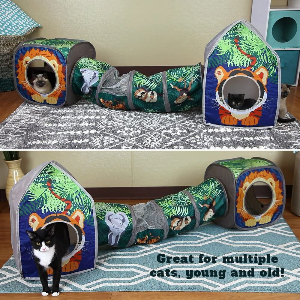 Jungle Cat Cube Combo with House and Tunnel