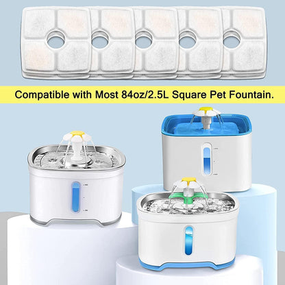 Cat Water Fountain Replacement Filters, 10 Pack