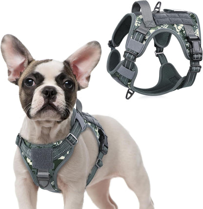 MOLLE Tactical No-Pull Dog Harness, Medium to Large