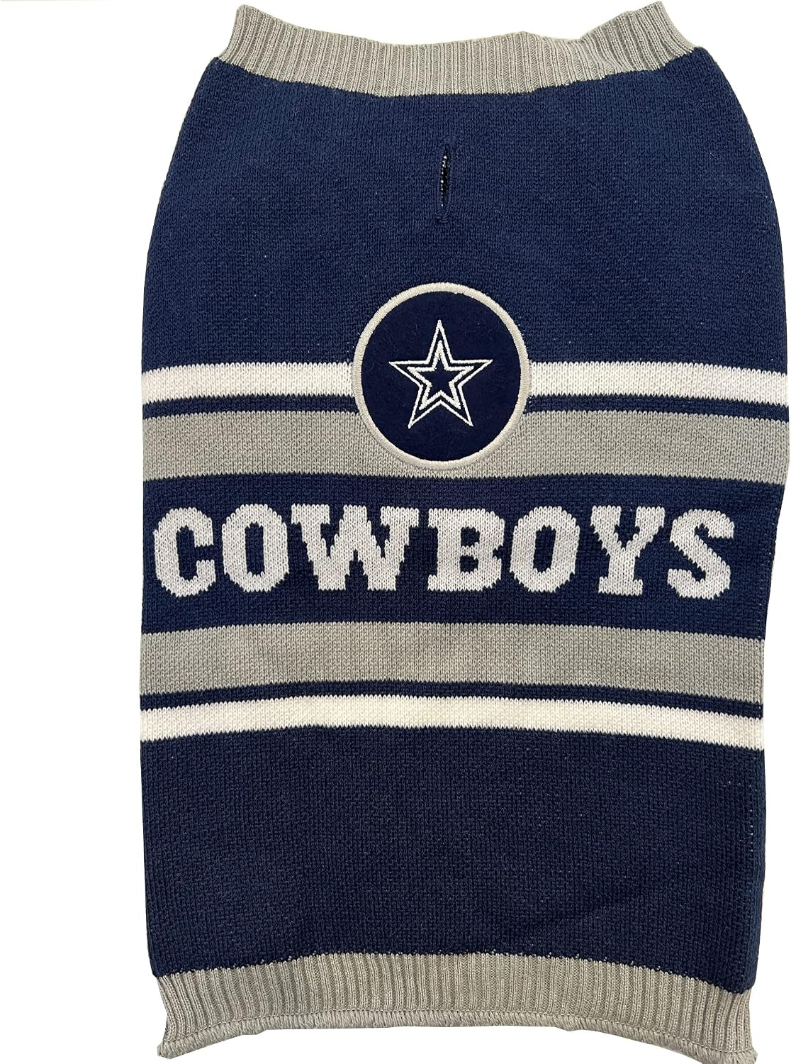 Dallas Cowboys knit dog sweater