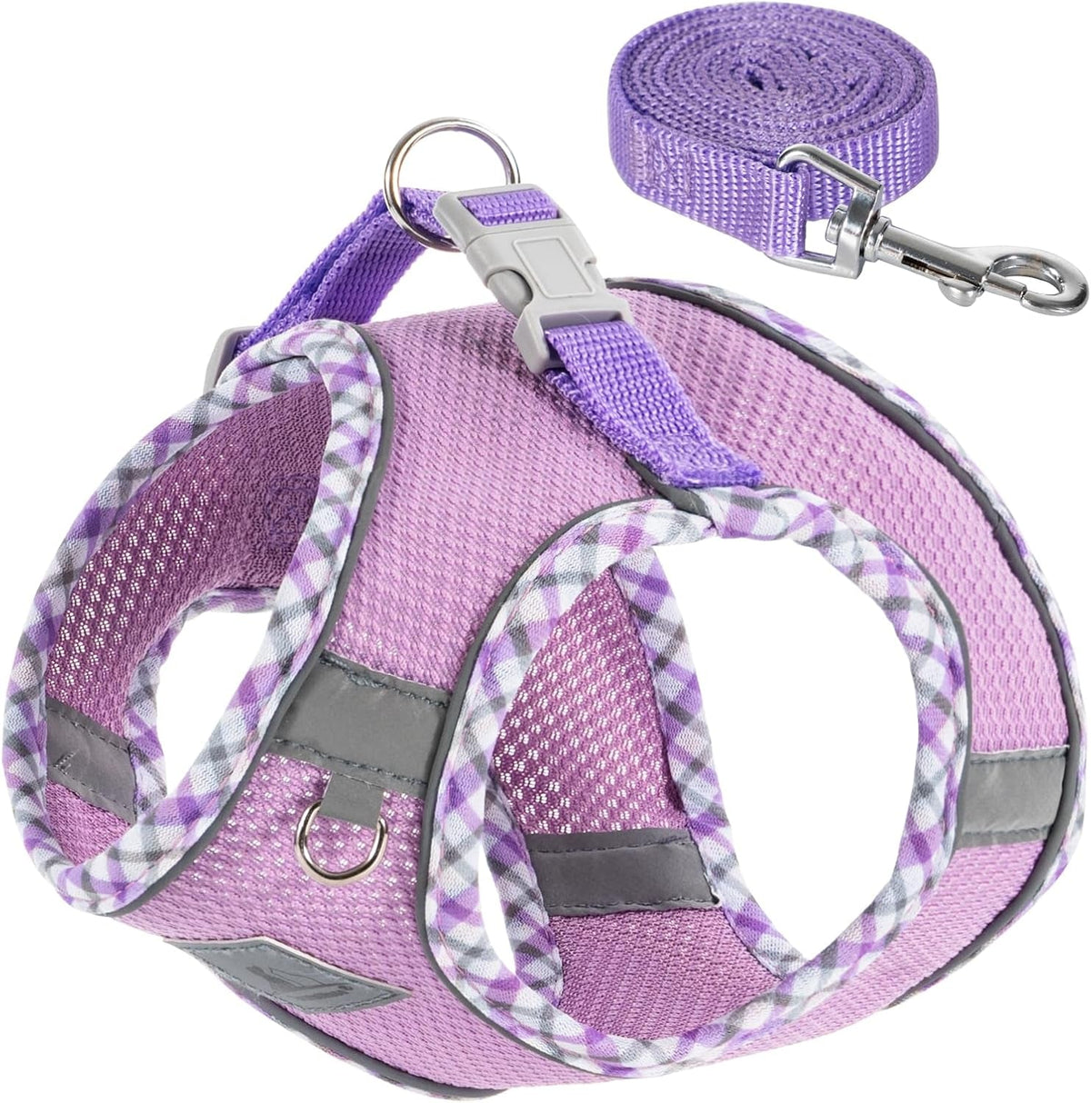 Step-In No-Pull Dog Harness and Leash Set for Small Dogs