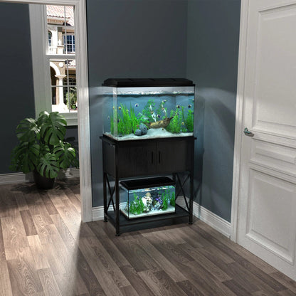 Metal Aquarium Stand for 20 Gallon Long Tanks