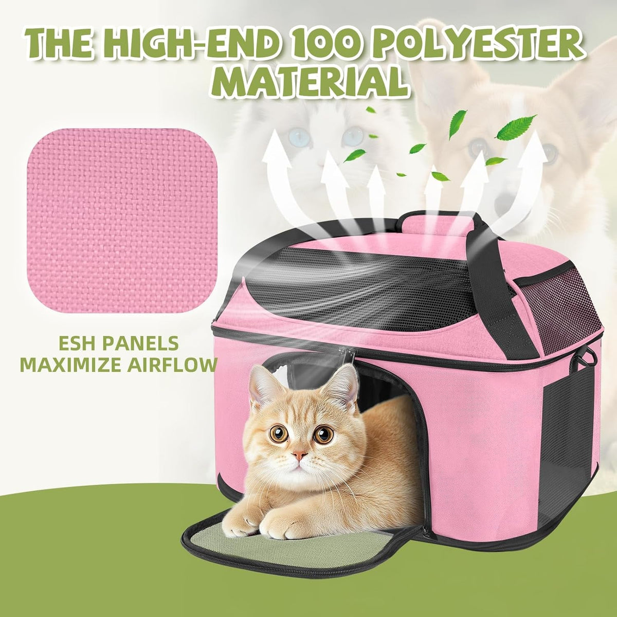 Airline-Approved Cat Carrier Backpack, Up to 20 lbs