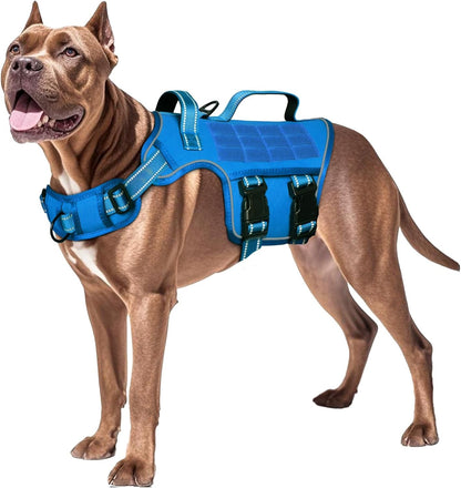 Heavy-Duty MOLLE Tactical Dog Harness, Medium to XL