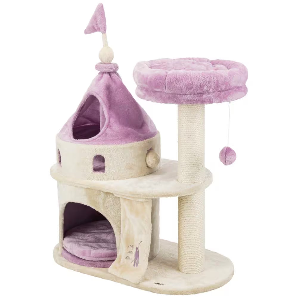 My Kitty Darling Cat Castle, Beige and Purple