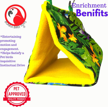 Small Fabric Happy Hut Bird Tent