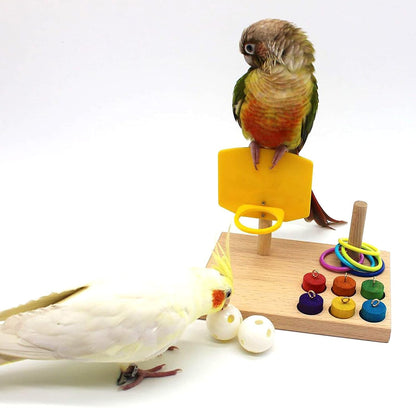 Beech Wood Foraging Puzzle Toy for Budgies and Parrots