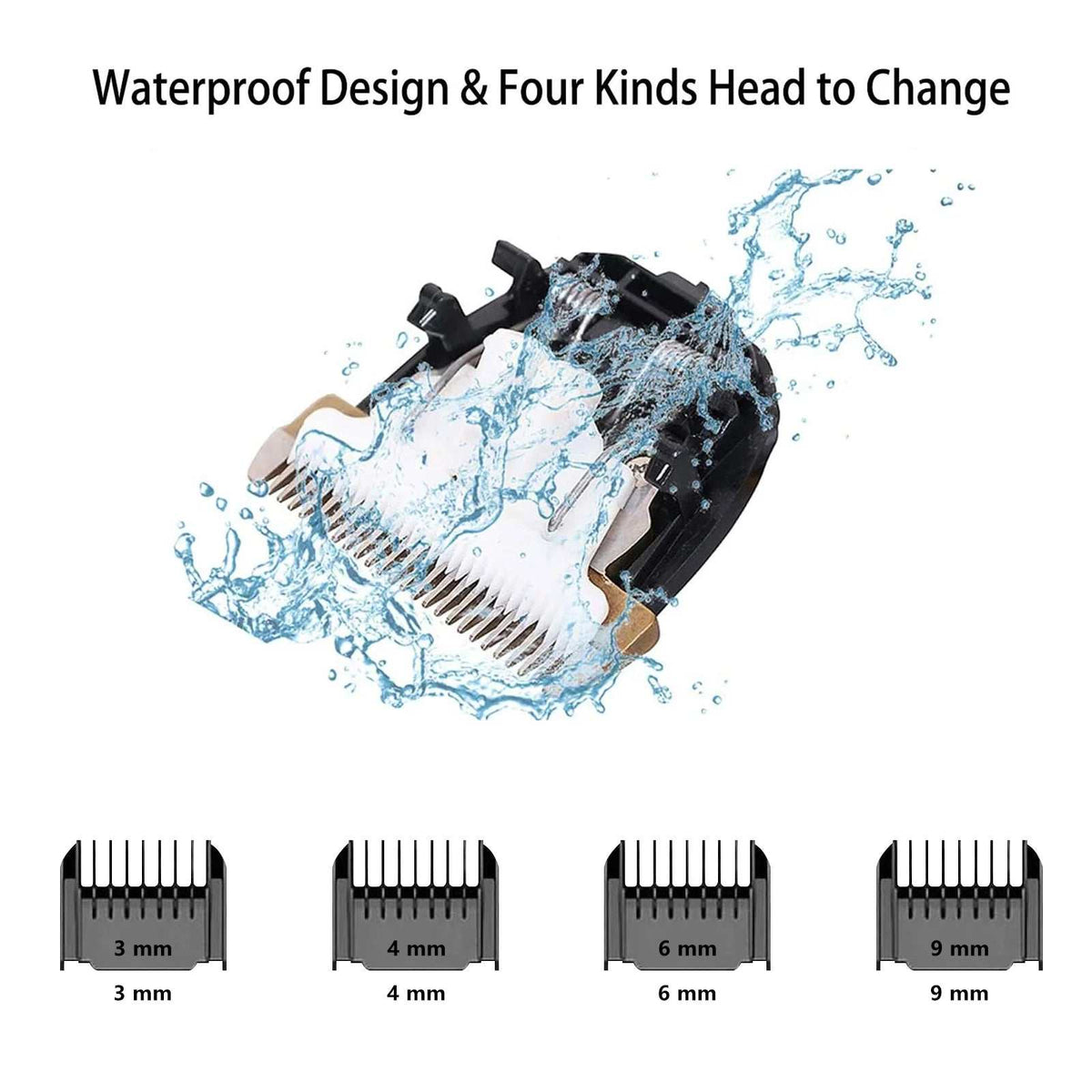 Rechargeable Low-Noise Dog Clippers with Comb Set