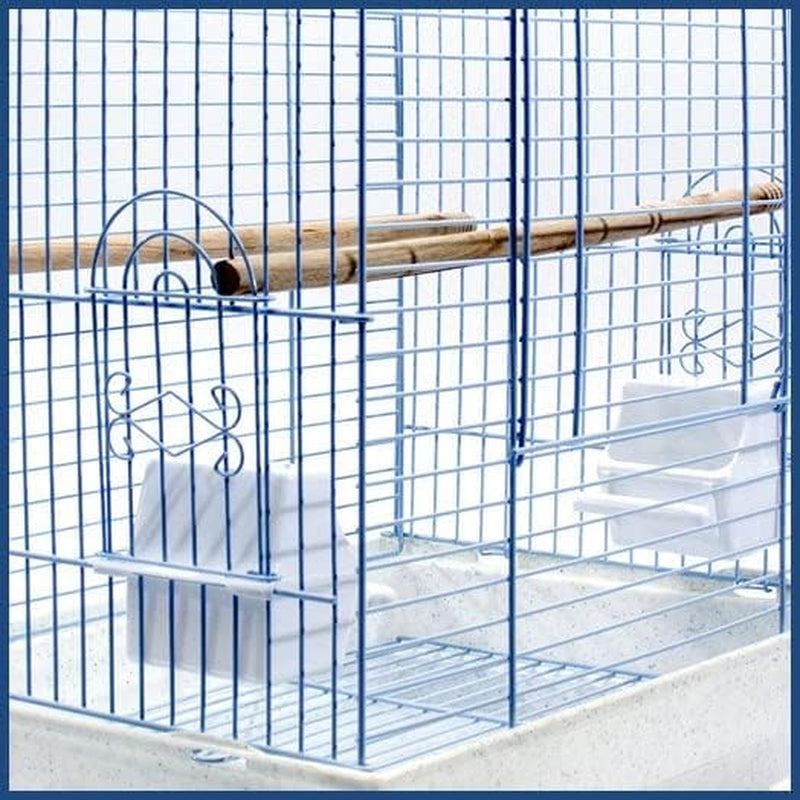 Cockatiel and Small Parrot Cage Starter Kit, White