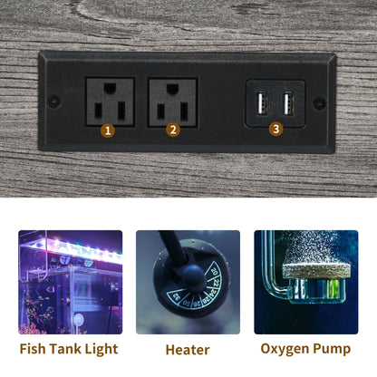 Aquarium Stand with Power Outlets, 40-50 Gallon