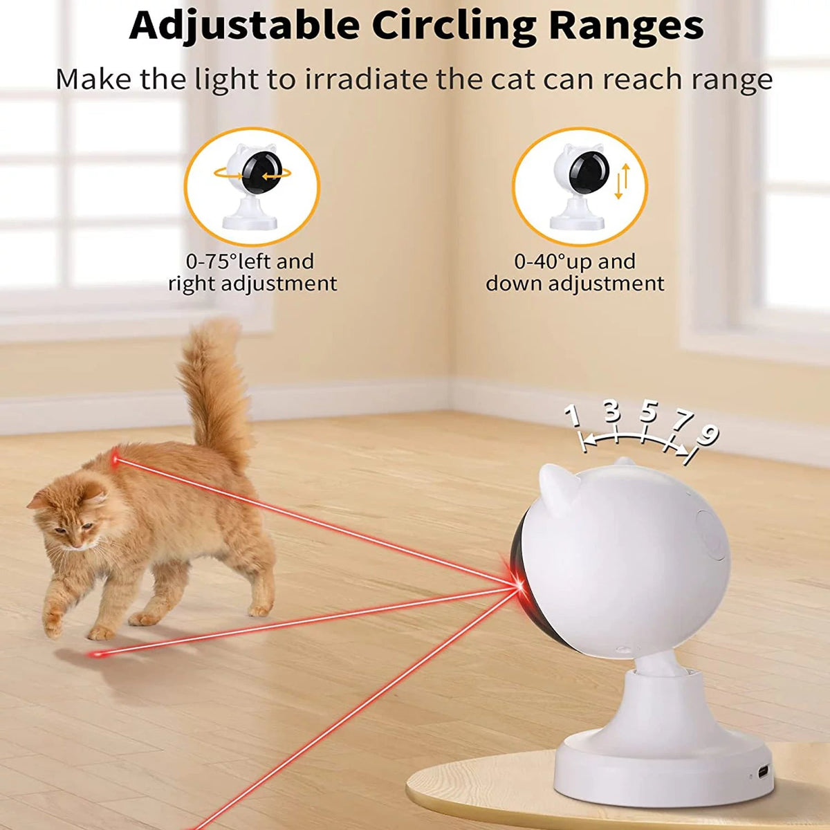Automatic Cat Laser Toy for Indoor Play
