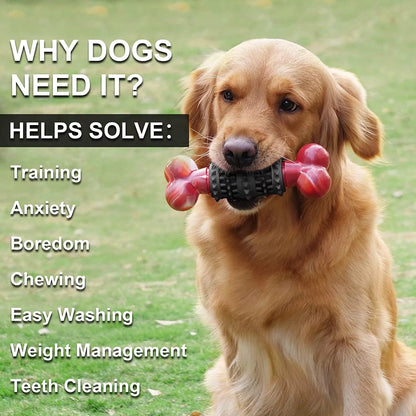 Indestructible Bone Chew Toy for Aggressive Chewers