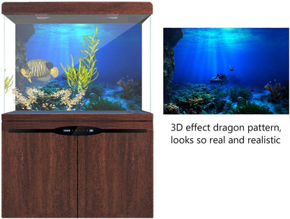 Static Cling Aquarium Background Poster, 24 x 12 in