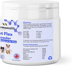 PetFlex Powder- Joint Support Supplement for Cats and Dogs 150g