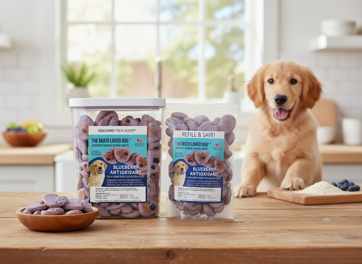 Much Loved Dog Blueberry Burst Treat Set