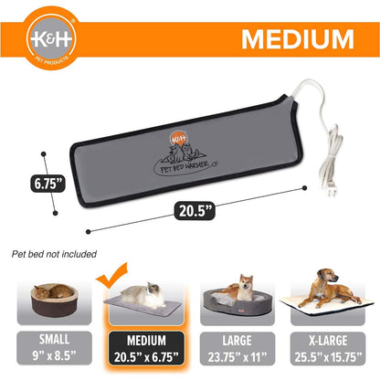 K&H Pet Bed Warmer – Indoor Heated Pad for Cats & Dogs, Thermostatically Controlled, Energy-Efficient