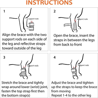 NeoAlly 3-in-1 Front Leg Dog Splint Brace, Pair